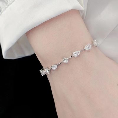 14K Brilliance Lab Volwassen Man Diamanten Armbanden Ster Mode Stijl
