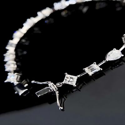 14K Brilliance Lab Volwassen Man Diamanten Armbanden Ster Mode Stijl