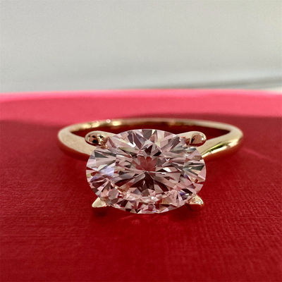 18K Lab Diamonds Ring en Gold trouwring Setting1894 Vier Prong Classic Diamond Ring
