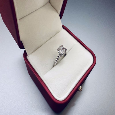 18K Lab Diamonds Ring en Gold trouwring Setting1894 Vier Prong Classic Diamond Ring