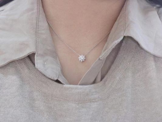 0.100kg Pakket Bruto Gewicht 42cm Lengte Xinrui Lab Groeide Diamanten CVD/Hpht Diamanten Ketting