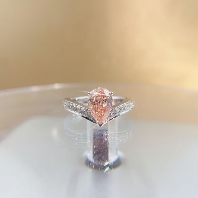18K Witgoud Diamanten Ring Collectie Aanpasbaar Lab Diamanten Juwelen Met Diamanten