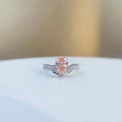 18K Witgoud Diamanten Ring Collectie Aanpasbaar Lab Diamanten Juwelen Met Diamanten